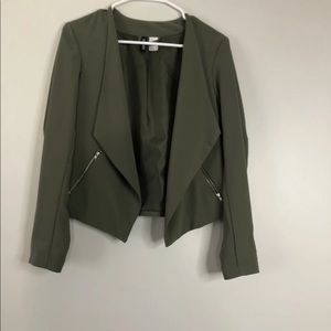 Olive green H&M blazer